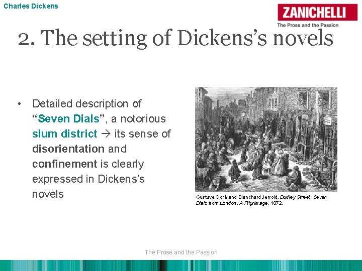 Charles Dickens 2. The setting of Dickens’s novels • Detailed description of “Seven Dials”,