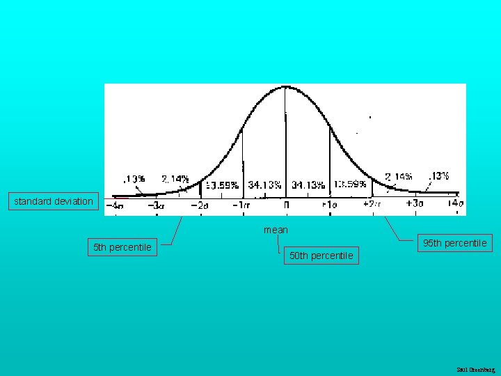 standard deviation mean 5 th percentile 95 th percentile 50 th percentile Saul Greenberg standard deviation mean 5 th percentile 95 th percentile 50 th percentile Saul Greenberg