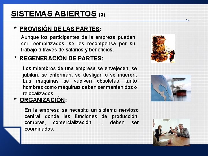 SISTEMAS ABIERTOS (3) * PROVISIÓN DE LAS PARTES: Aunque los participantes de la empresa SISTEMAS ABIERTOS (3) * PROVISIÓN DE LAS PARTES: Aunque los participantes de la empresa