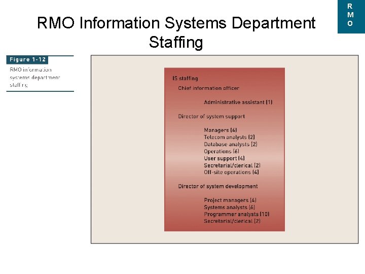 RMO Information Systems Department Staffing R M O 