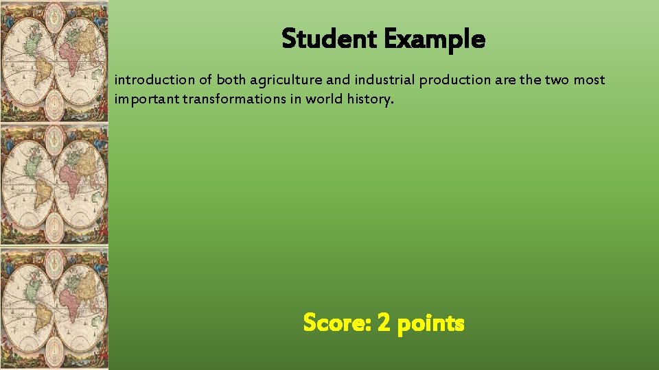 Student Example introduction of both agriculture and industrial production are the two most important Student Example introduction of both agriculture and industrial production are the two most important