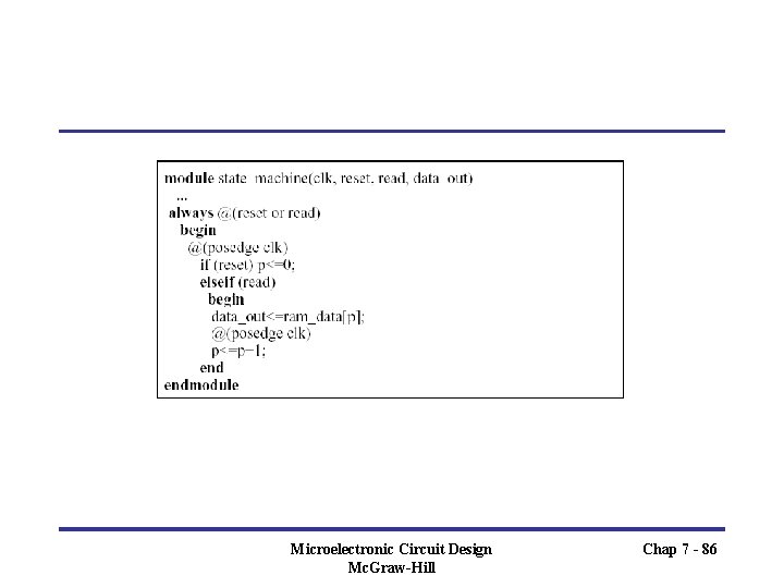 Microelectronic Circuit Design Mc. Graw-Hill Chap 7 - 86 