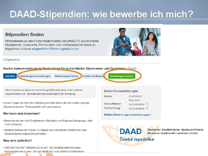 DAAD-Stipendien: wie bewerbe ich mich? 