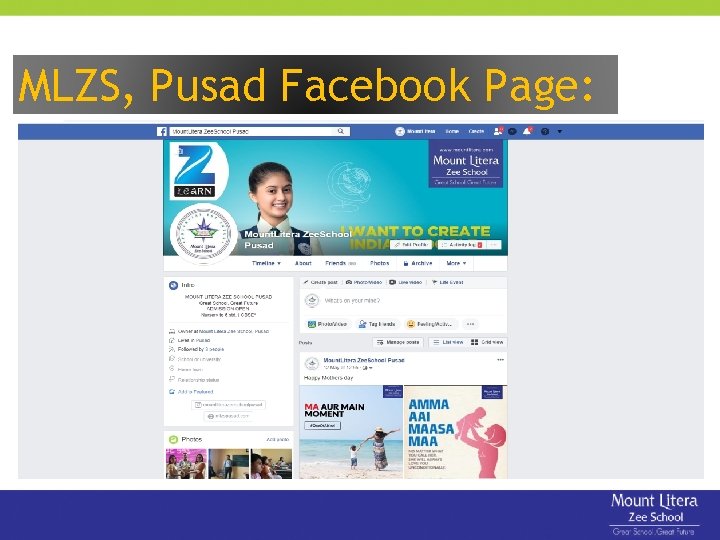 MLZS, Pusad Facebook Page: 