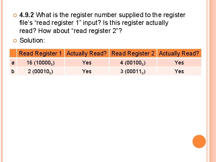  4. 9. 2 What is the register number supplied to the register file’s