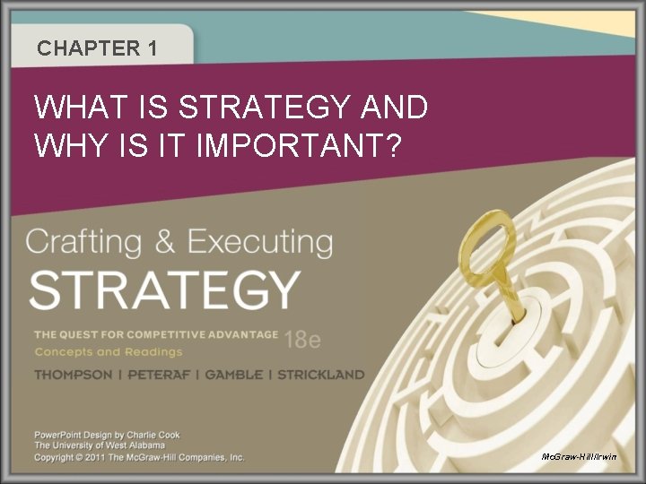 CHAPTER 1 WHAT IS STRATEGY AND WHY IS