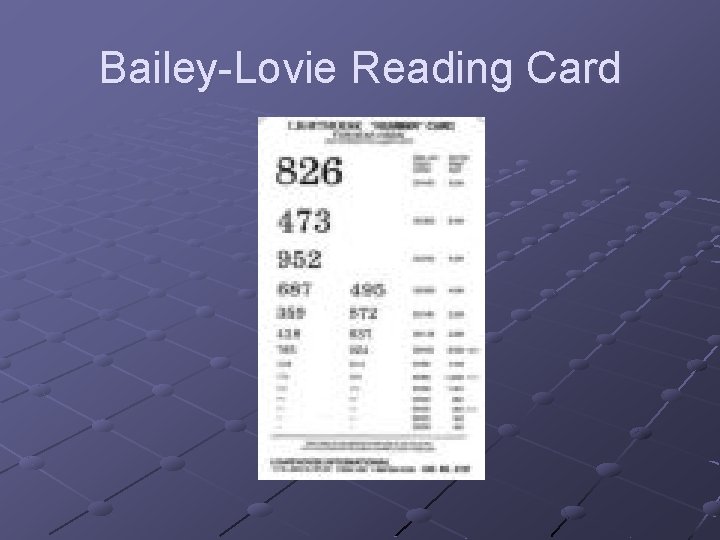 Bailey-Lovie Reading Card 
