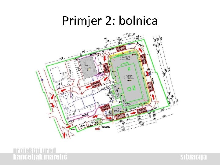 Primjer 2: bolnica projektni ured kanceljak marelić situacija 