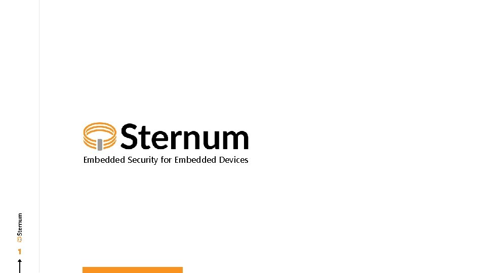 Embedded Security for Embedded Devices 1 