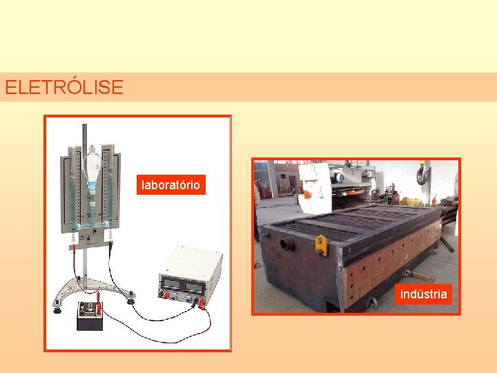 ELETRÓLISE laboratório indústria 
