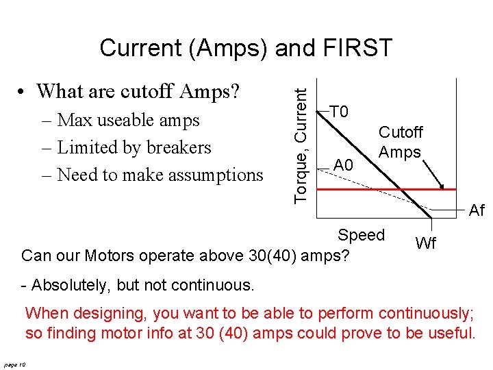  • What are cutoff Amps? – Max useable amps – Limited by breakers