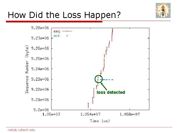 How Did the Loss Happen? loss detected netlab. caltech. edu 