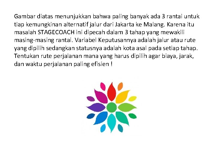 Gambar diatas menunjukkan bahwa paling banyak ada 3 rantai untuk tiap kemungkinan alternatif jalur Gambar diatas menunjukkan bahwa paling banyak ada 3 rantai untuk tiap kemungkinan alternatif jalur