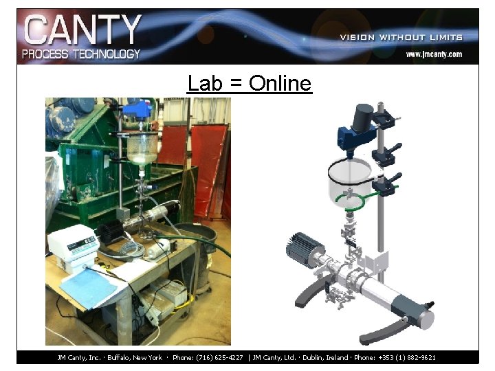 Lab = Online JM Canty, Inc. · Buffalo, New York · Phone: (716) 625