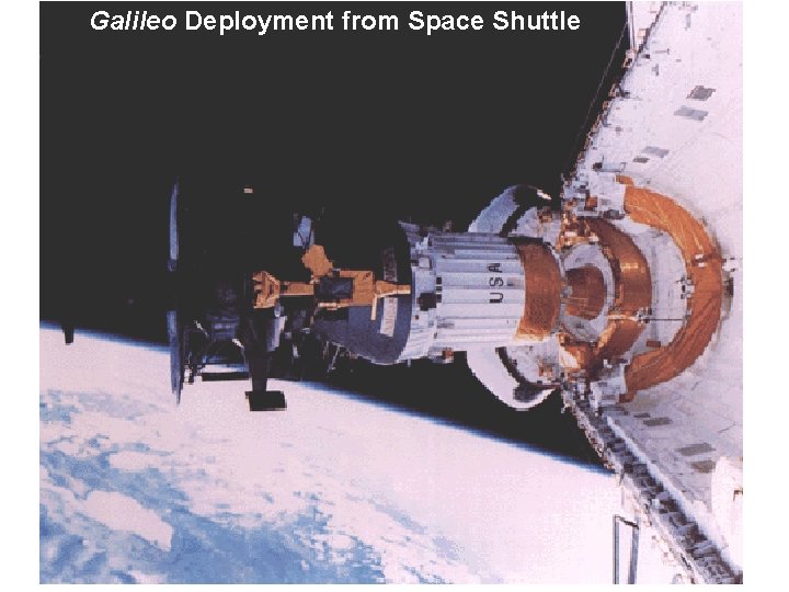 Galileo Deployment from Space Shuttle 