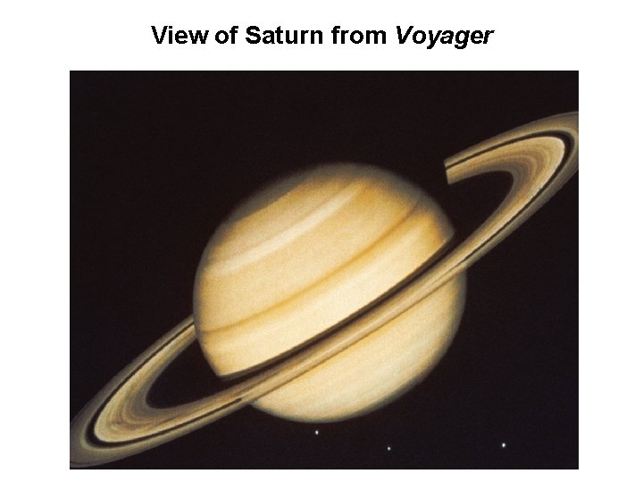 View of Saturn from Voyager 