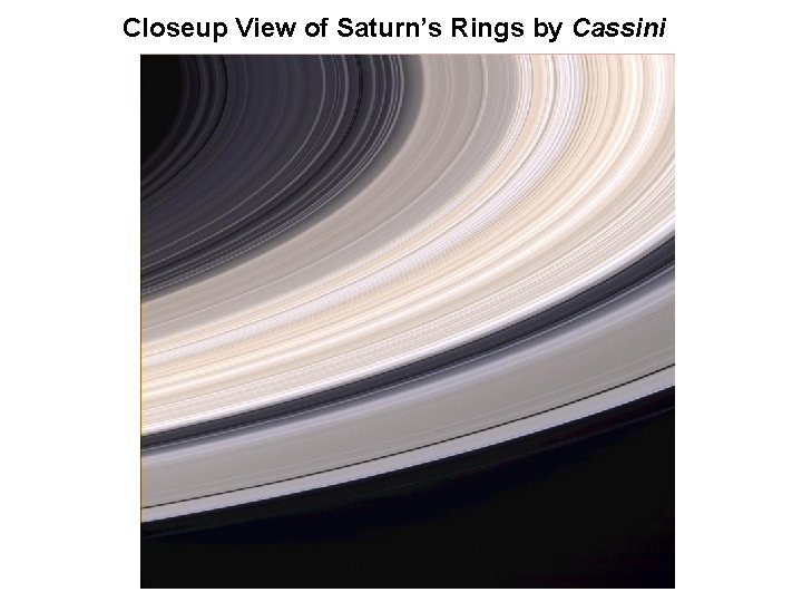 Closeup View of Saturn’s Rings by Cassini 
