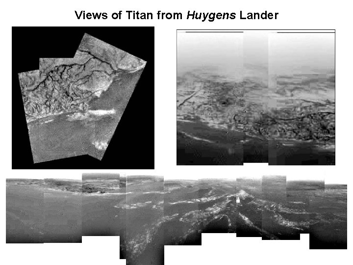 Views of Titan from Huygens Lander 