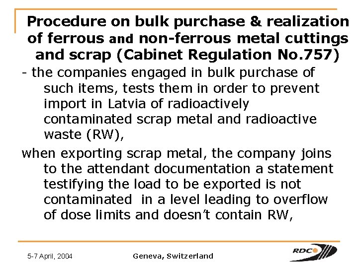 Procedure on bulk purchase & realization of ferrous and non-ferrous metal cuttings and scrap