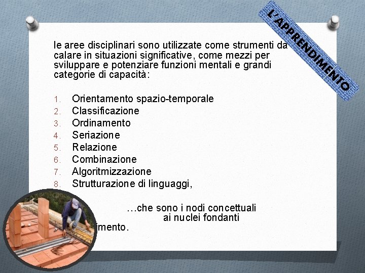 …che sono i nodi concettuali connessi ai nuclei fondanti l’apprendimento. TO EN M Orientamento