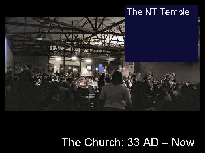 The NT Temple The Church: 33 AD – Now 