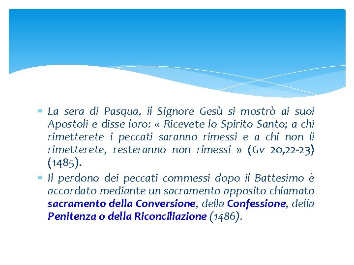  La sera di Pasqua, il Signore Gesù si mostrò ai suoi Apostoli e