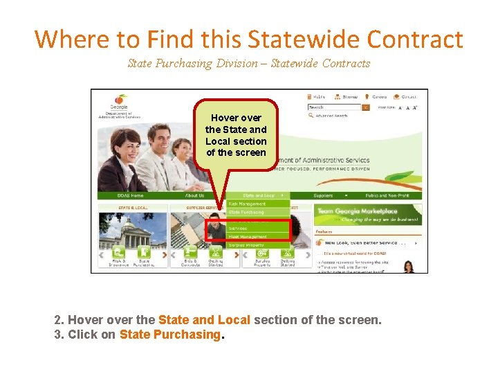 Where to Find this Statewide Contract State Purchasing Division – Statewide Contracts Hover the