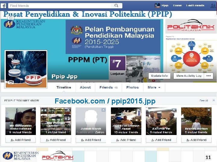 Facebook. com / ppip 2015. jpp 11 