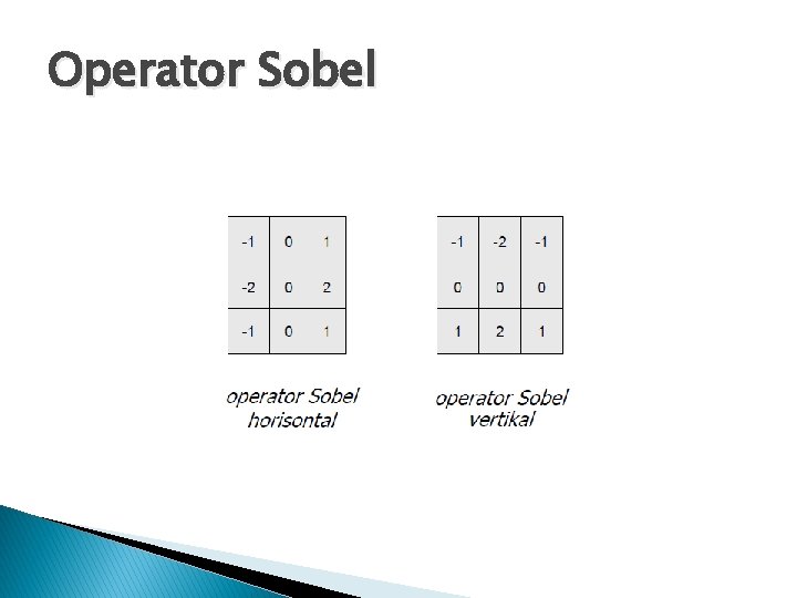 Operator Sobel 