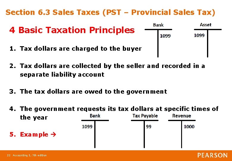 Section 6. 3 Sales Taxes (PST – Provincial Sales Tax) 4 Basic Taxation Principles