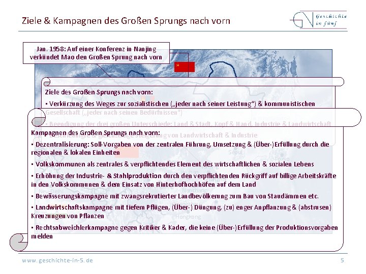 Ziele & Kampagnen des Großen Sprungs nach vorn Jan. 1958: Auf einer Konferenz in