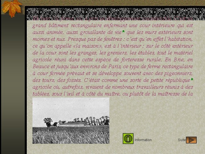 Eh bien ! la ferme, ici, a pris un développement considérable. C’est un grand