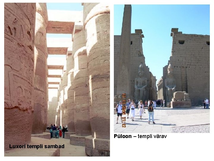 Püloon – templi värav Luxori templi sambad 