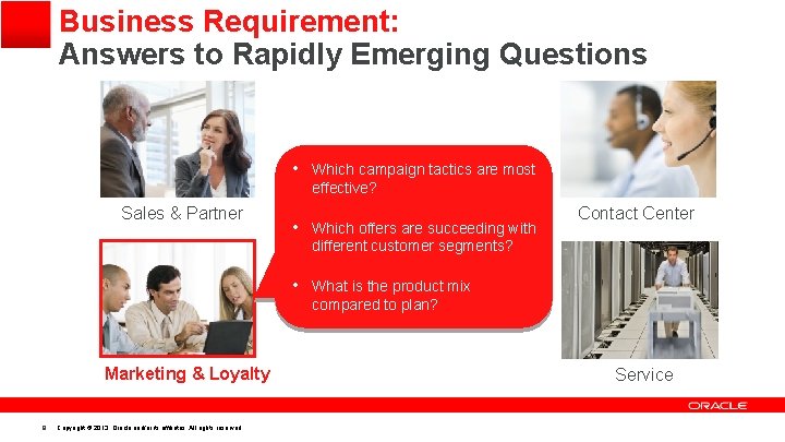 Business Requirement: Answers to Rapidly Emerging Questions • Which campaign tactics are most effective?