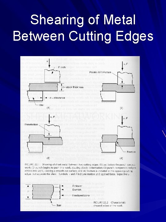 Shearing of Metal Between Cutting Edges 