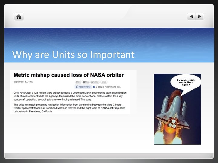 Why are Units so Important 