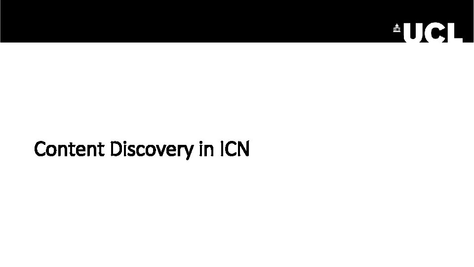 Content Discovery in ICN 