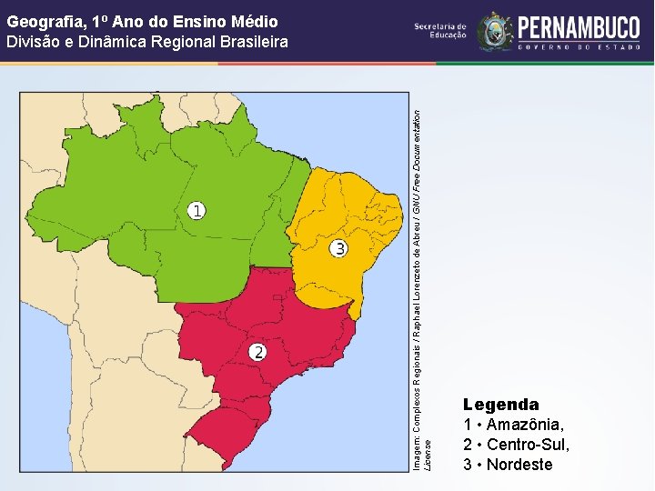 Imagem: Complexos Regionais / Raphael Lorenzeto de Abreu / GNU Free Documentation License Geografia,