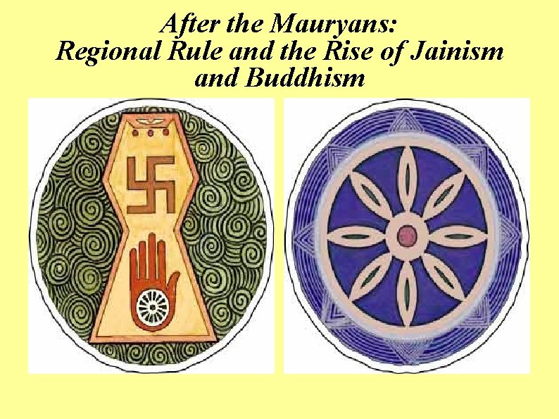 After the Mauryans: Regional Rule and the Rise of Jainism and Buddhism 