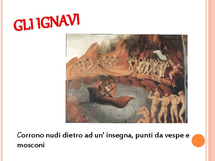 I V A N G I GLI Corrono nudi dietro ad un' insegna, punti