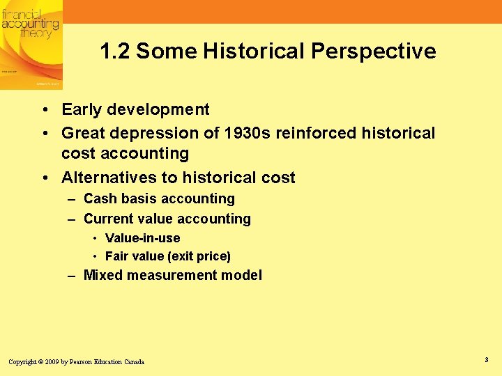 1. 2 Some Historical Perspective • Early development • Great depression of 1930 s