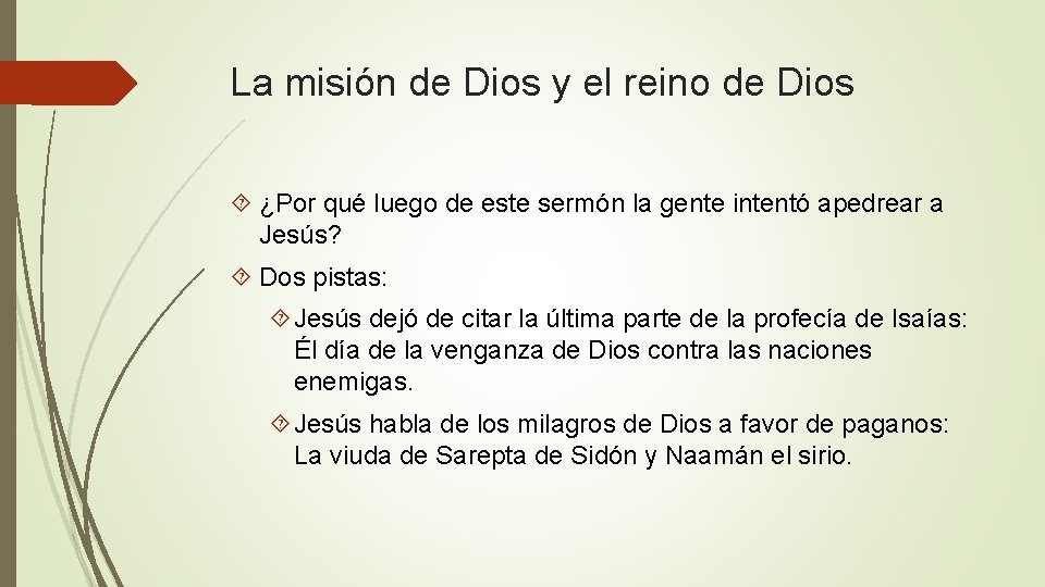 La misión de Dios y el reino de Dios ¿Por qué luego de este