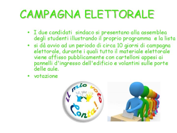 CAMPAGNA ELETTORALE • I due candidati sindaco si presentano alla assemblea degli studenti illustrando