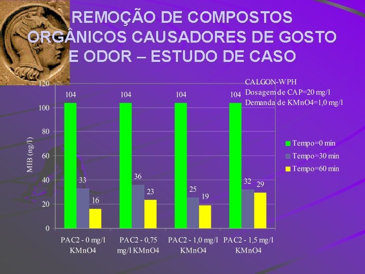 REMOÇÃO DE COMPOSTOS ORG NICOS CAUSADORES DE GOSTO E ODOR – ESTUDO DE CASO