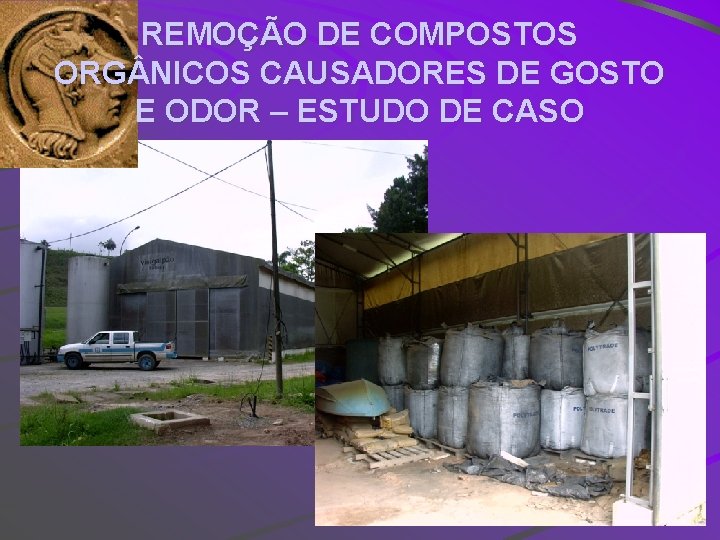 REMOÇÃO DE COMPOSTOS ORG NICOS CAUSADORES DE GOSTO E ODOR – ESTUDO DE CASO