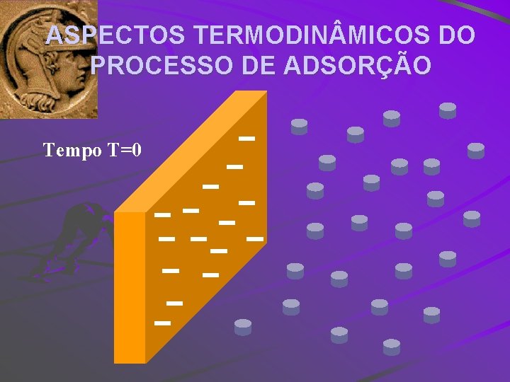 ASPECTOS TERMODIN MICOS DO PROCESSO DE ADSORÇÃO Tempo T=0 