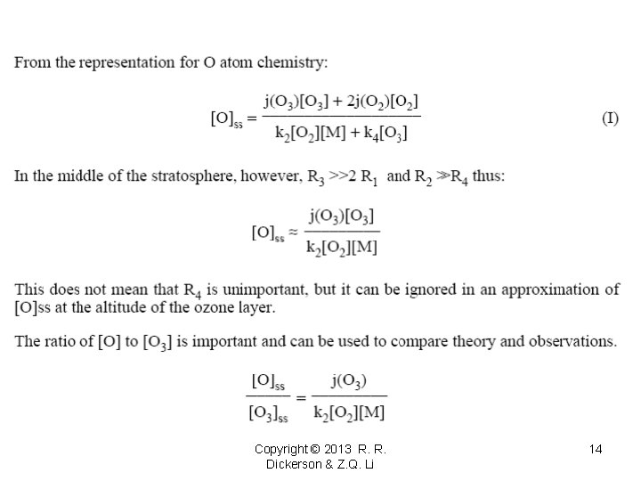 Copyright © 2013 R. R. Dickerson & Z. Q. Li 14 