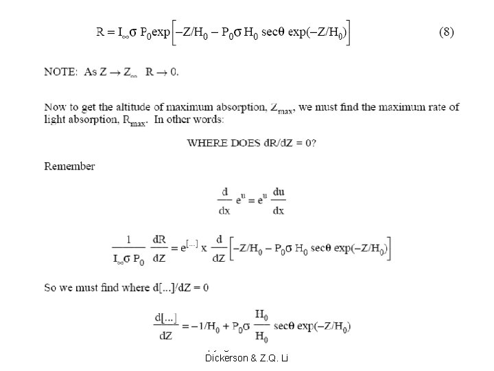 Copyright © 2010 R. R. Dickerson & Z. Q. Li 33 