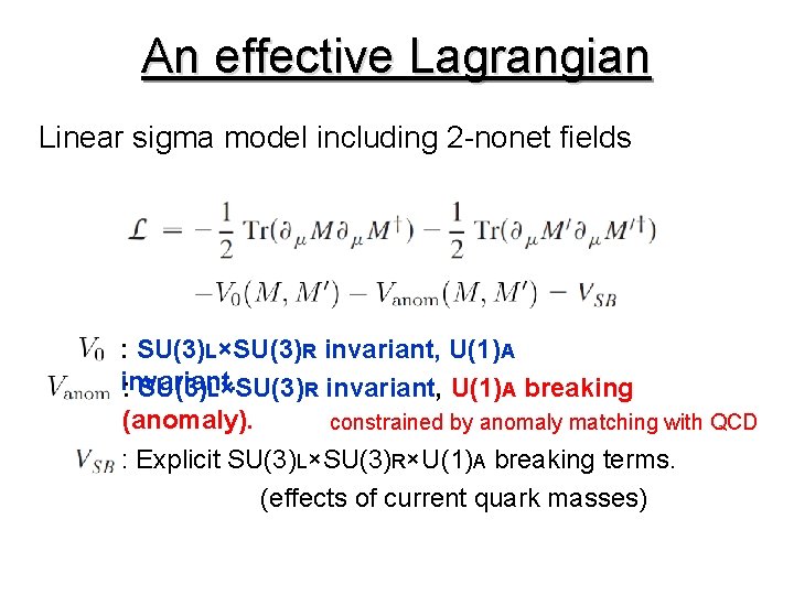 An effective Lagrangian Linear sigma model including 2 -nonet fields : SU(3)L×SU(3)R invariant, U(1)A