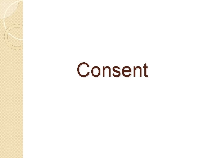 Consent 